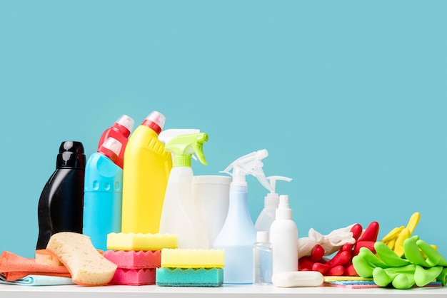 Free photo disinfection equipment on table