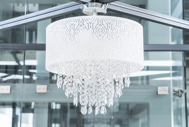 Free photo white chandelier