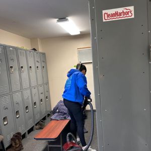BraBos Cleaning team maintaining cleanliness at Clean Harbors Environmental office