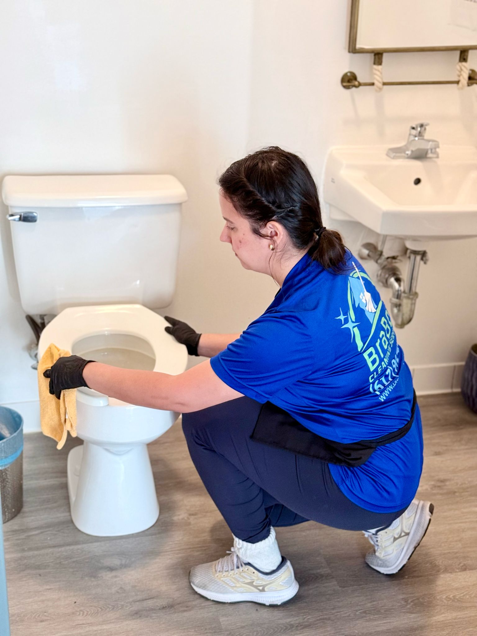 Brabos Cleaning staff performing post-construction cleaning in a Boston property